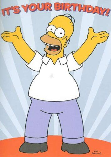 Homer Simpson Birthday Ecards Homer Simpson Birthday 