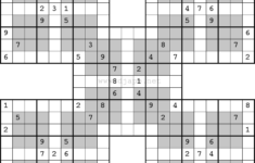 HYPER Aka Windoku Samurai Sudoku Sudoku Printable