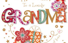 Lovely Grandma Happy Birthday Greeting Card Cards