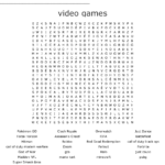 Luxury Video Game Word Search Puzzles Printable Cool