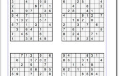 Pindadsworksheets On Math Worksheets Sudoku Puzzles