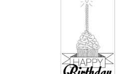 Print Out Black And White Birthday Cards Birthday Card