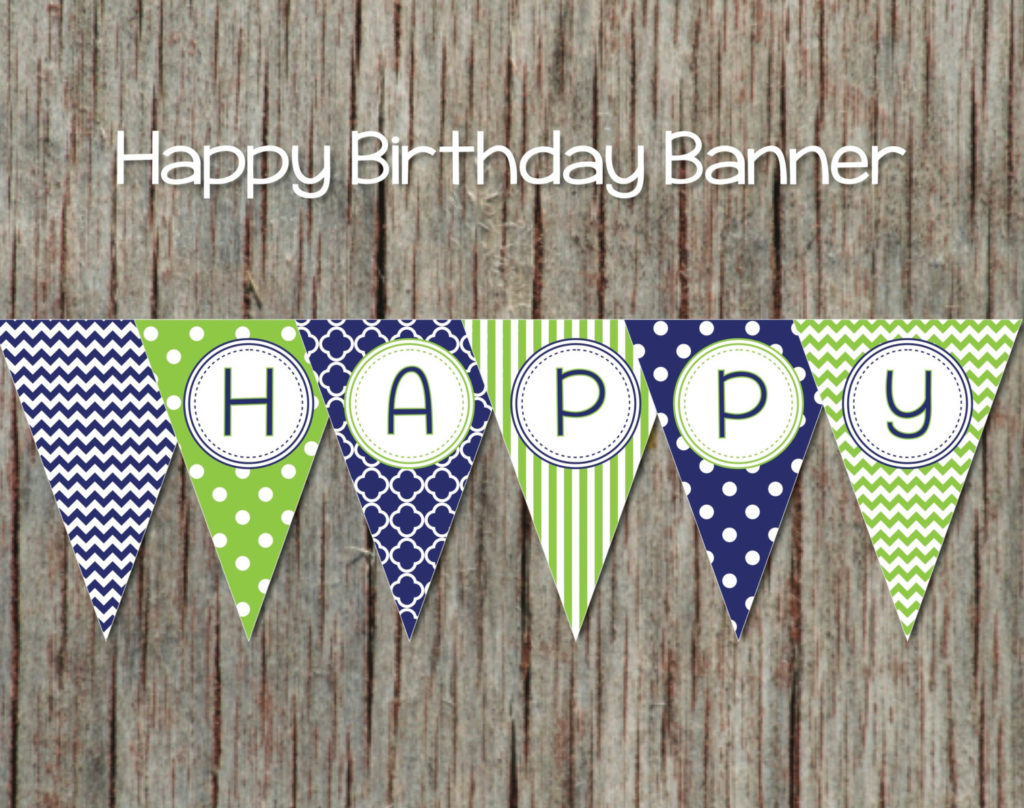 Printable Birthday Banner Diy Happy Bumpandbeyonddesigns ...