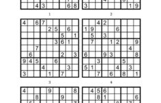 Printable Sudoku 6 To A Page Printable Sudoku Free