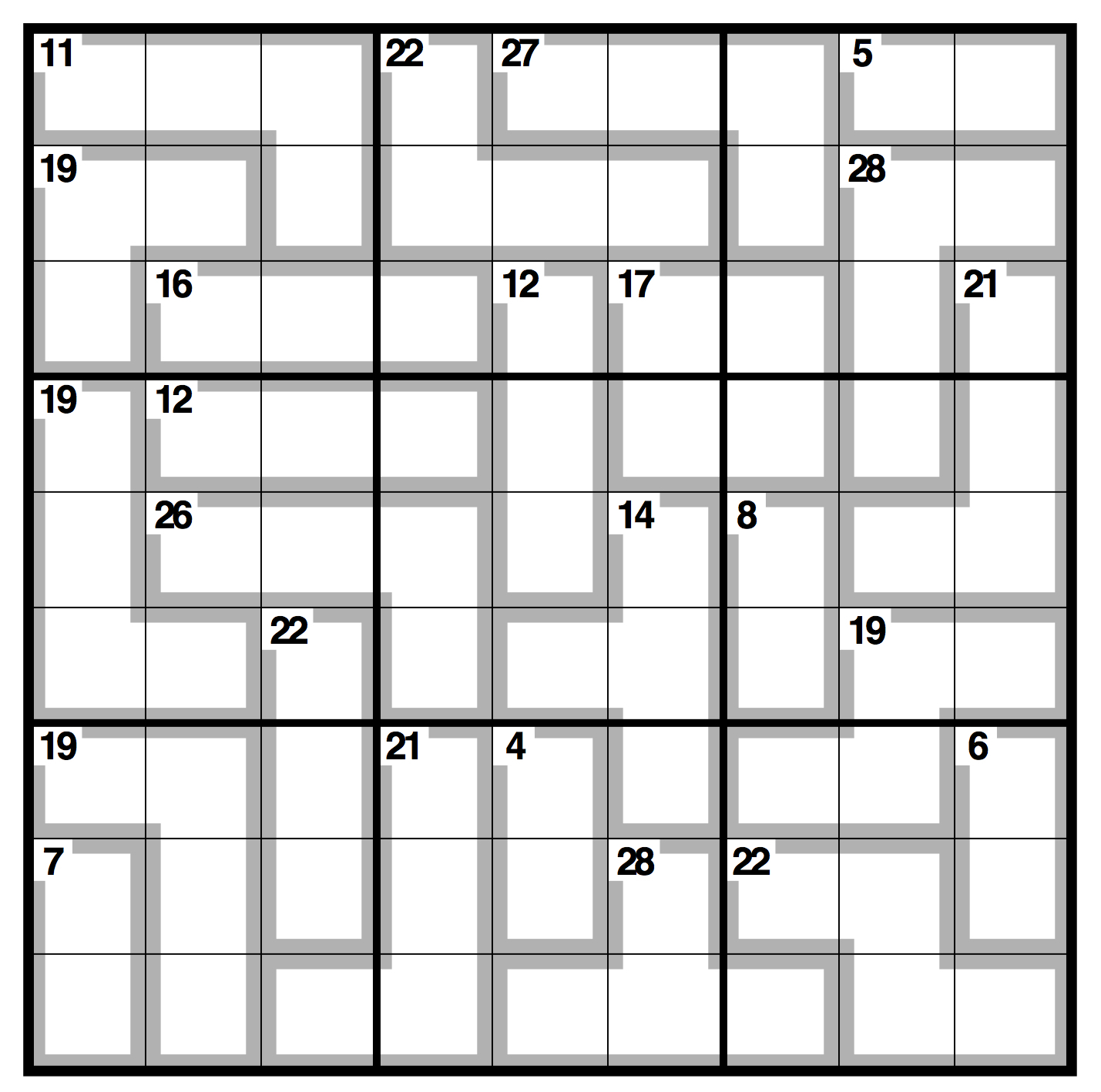 Printable Sudoku Fiendish Download Them And Try To Solve