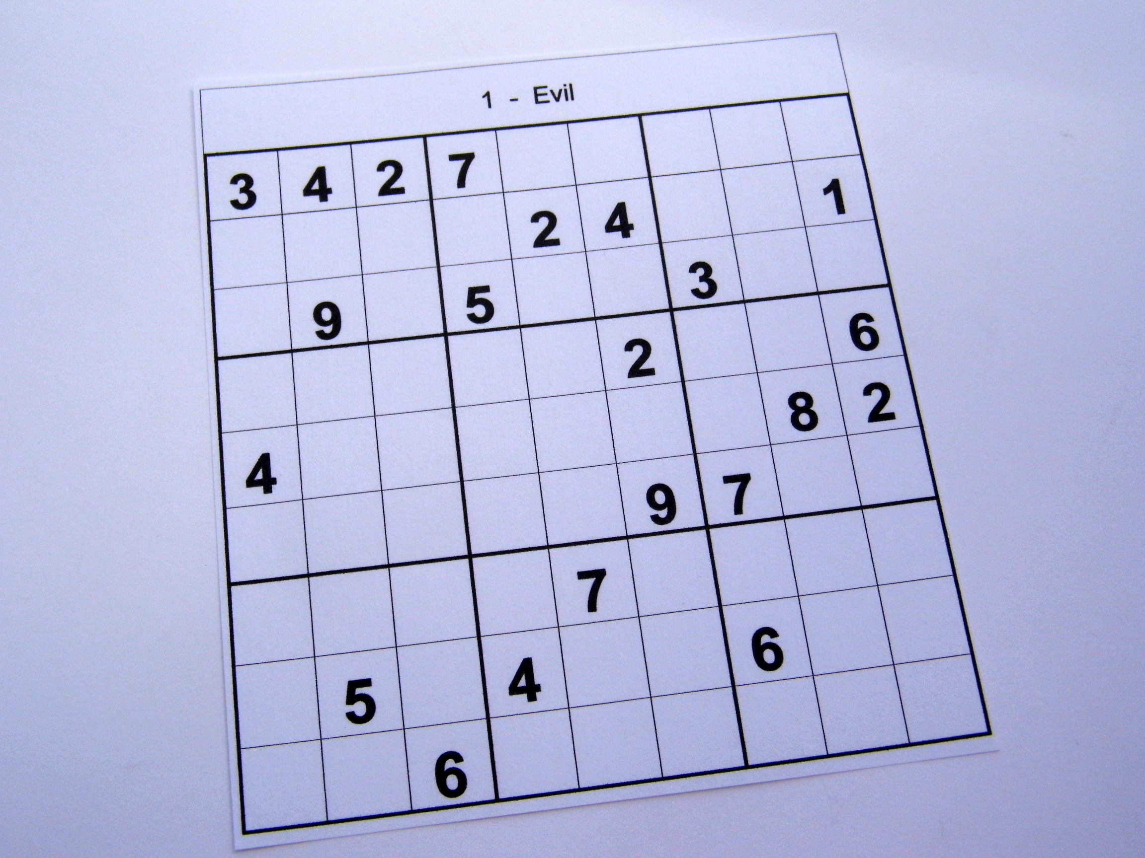 Printable Sudoku Puzzles 1 Per Page Printable Crossword 