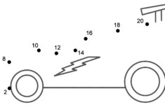 Race Car Connect The Dots Count By 2 s Transportation