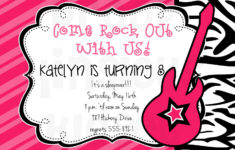 Rock Star Birthday Party Invitations DolanPedia