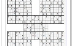 Samurai Sudoku Five Puzzle Set 1 Sudoku Worksheet