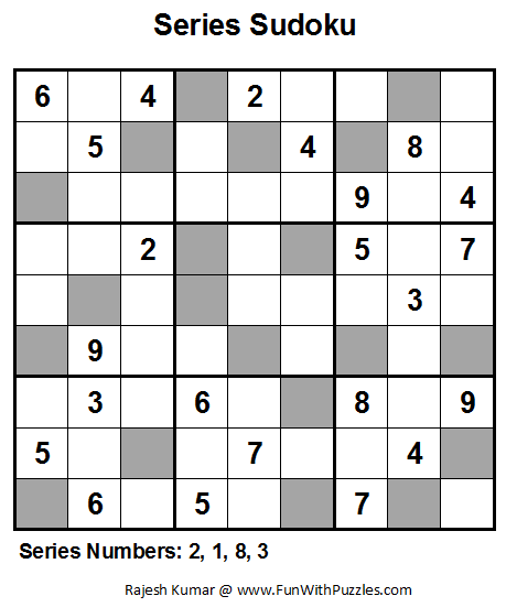 Series Sudoku Fun With Sudoku 9 Brain Teasers Puzzles 