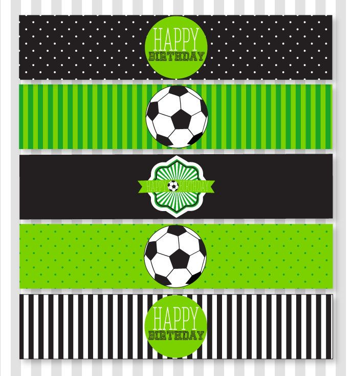 Soccer Party PRINTABLE Drink Labels INSTANT DOWNLOAD By 