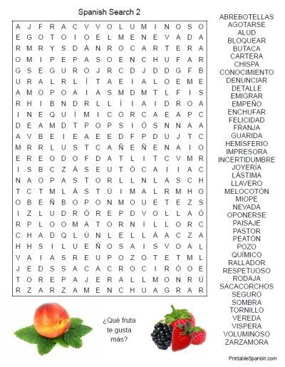 free printable spanish christmas word search