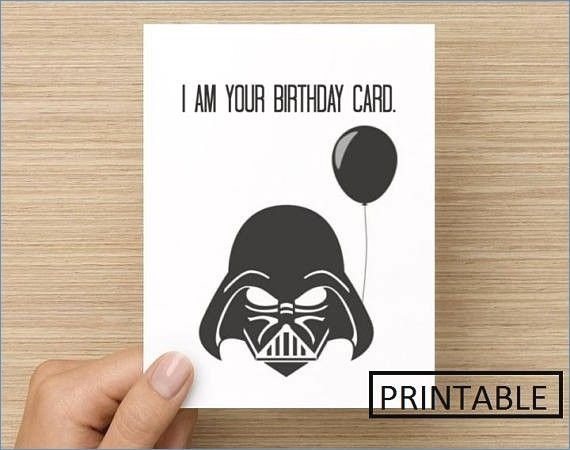 Star Wars Birthday Card Baskanai Free Printable Birthday 