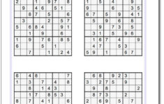 Sudoku Printable Medium 6 Per Page Sudoku Printable