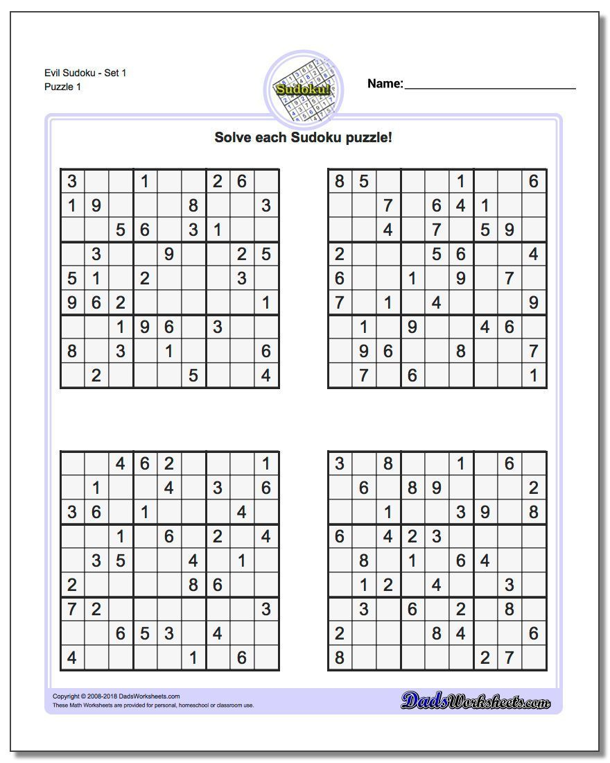 Sudoku Stampabili Pdf Printable Template Free