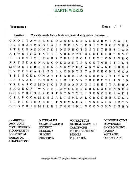 Advanced Word Search Printable FreePrintableTM