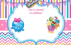 Updated FREE Printable Shopkins Birthday Invitation