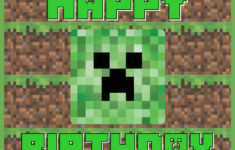 6 Best Minecraft Printable Happy Birthday Card