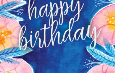 Botanical Birthday Card free Greetings Island