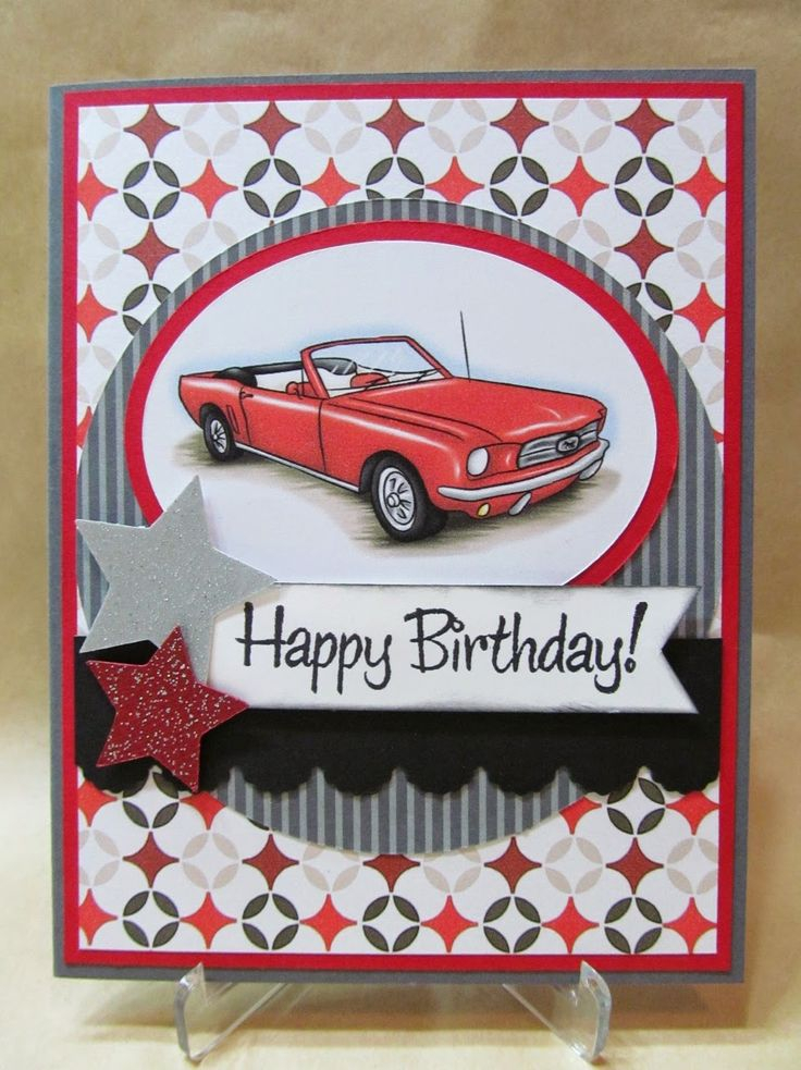 Classic Car Birthday Card Kartki Okoliczno ciowe Dla 