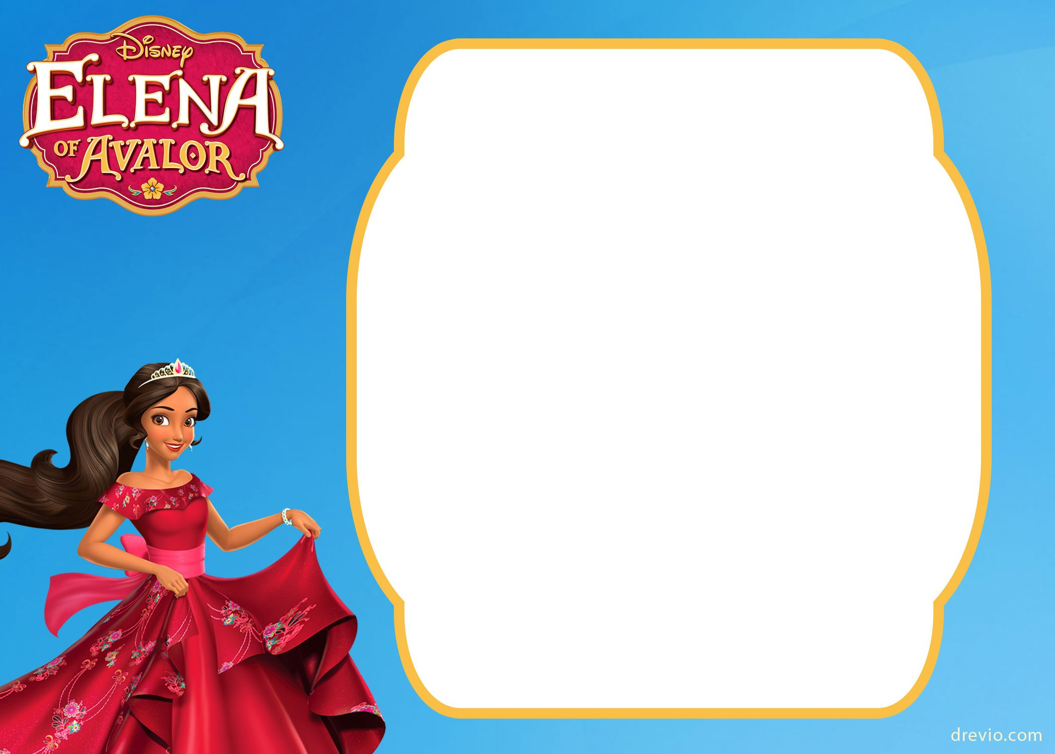 FREE Printable Elena Of Avalor Invitation Template FREE 