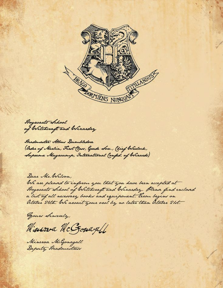 Free Printable Hogwarts Invitation Template Harry 