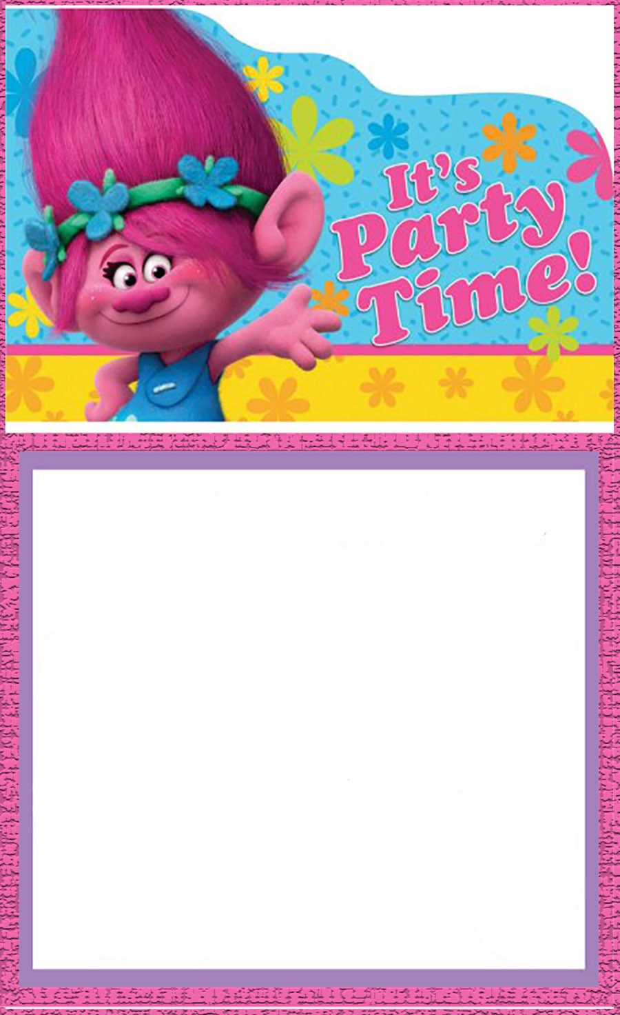 Free Printable Trolls Invitation Card Invitations Online