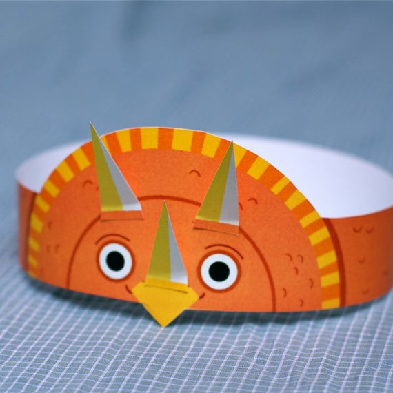 Items Similar To Dinosaur Birthday Crown From The 