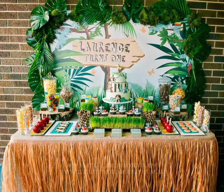 Jungle Party Backdrop Etsy In 2021 Jungle Party