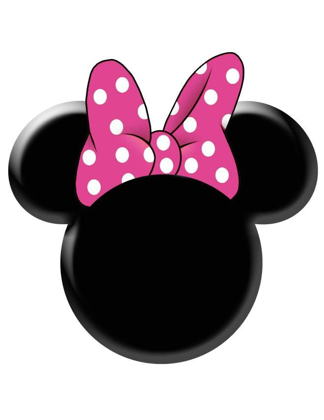 Pink Minnie Mouse Bow Template Minnie Mouse Stencil 