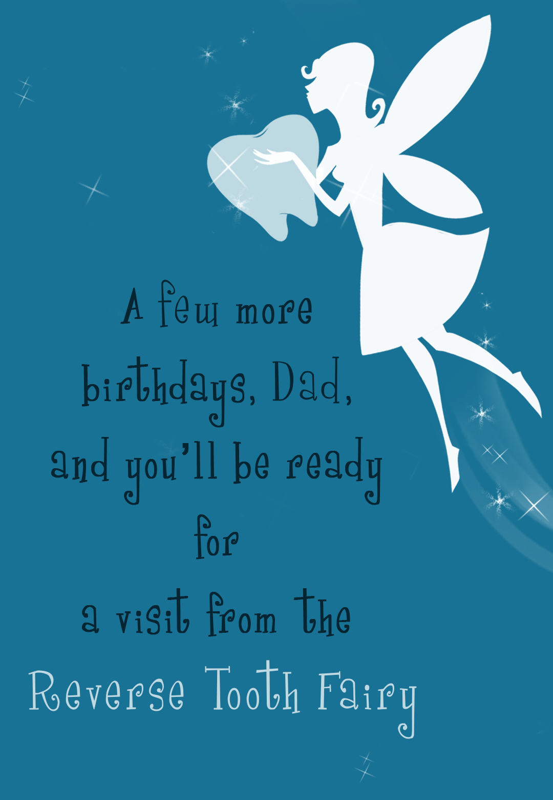 Reverse Toothfairy Birthday Card Free Greetings Island