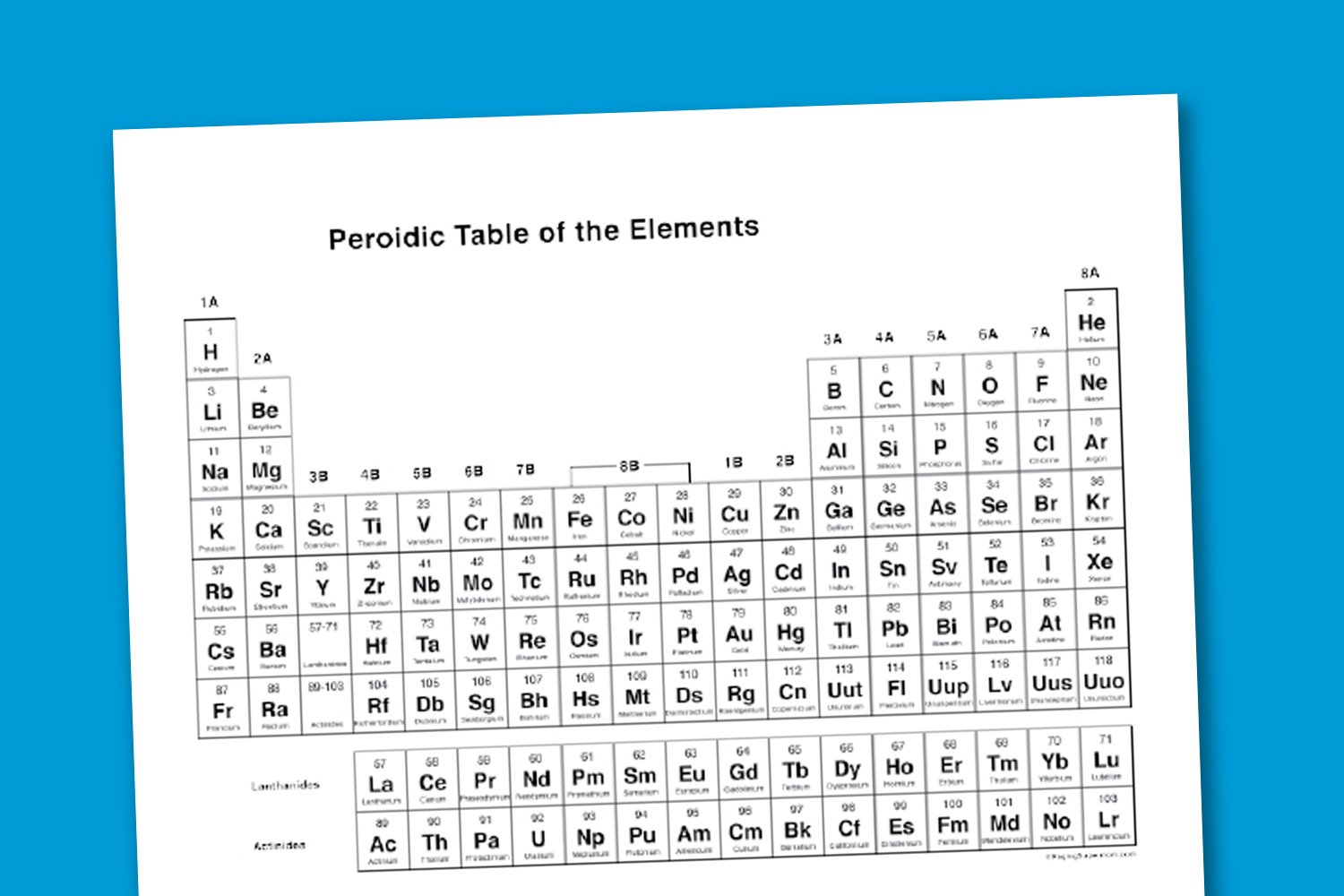 Worksheet Wednesday Printable Periodic Table Paging 