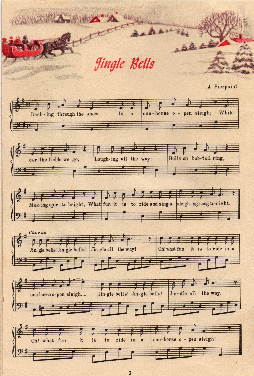 25 Free Printable Vintage Christmas Sheet Music 