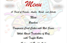 34 Birthday Menu Templates PSD EPS Word Free