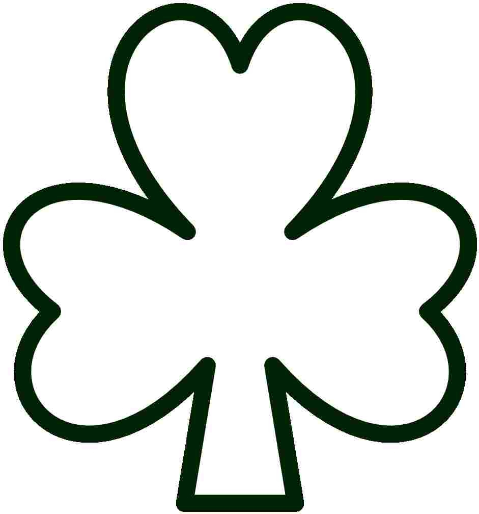 7 Best Images Of Free Printable Shamrocks To Color Kaban