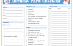 Best Birthday Party Planner Printable Ideas Ann Inspired