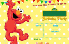 Elmo Birthday Card Template Best Template Collection