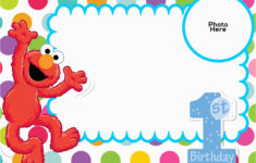 Elmo First Birthday Party Invitations Free Sesame Street