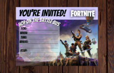 Fortnite Printable Invite Fortnite Invitation Fortnite