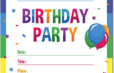 Free Birthday Invitation Templates Online Printable