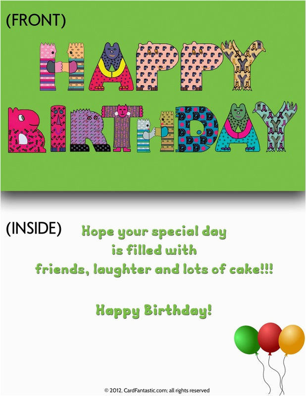 Foldable Free Printable Printable Birthday Card FreePrintableTM com