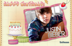 Justin Bieber Birthday Card Printable Printable Birthday