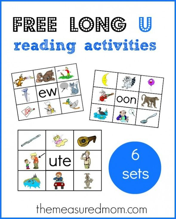 Learn Long U Word Families With These Free Printables 