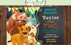 Lion King Birthday Invitation LK01