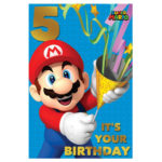 Super Mario Bros 5th Birthday Card 251784 Character Brands