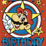 Super Mario Bros Birthday Cards 1989 Mario Bros