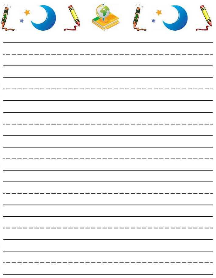 Writing Paper Printable For Kids 001 Coloring Sheets