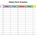 10 Best Free Printable Blank Employee Schedules