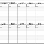 2 Week Schedule Template Calendar Template Printable