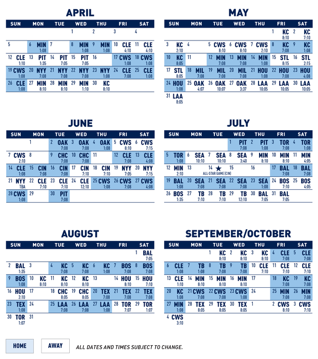 2020 Detroit Tigers Schedule Detroit Tigers Detroit 